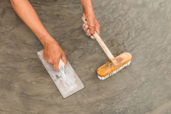 Driveway Concrete Staining in Everett